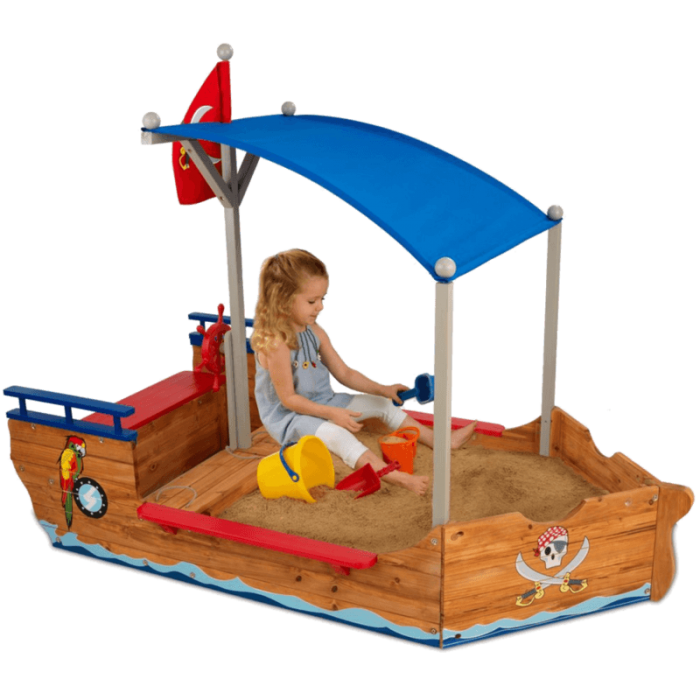 Corabia Piratilor  Sandboat cu lada de nisip - Loc de joaca copii pentru gradina Kidkraft